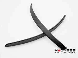 FIAT 500 Splashguards in Carbon Fiber - Set of 2 - Matte Finish
